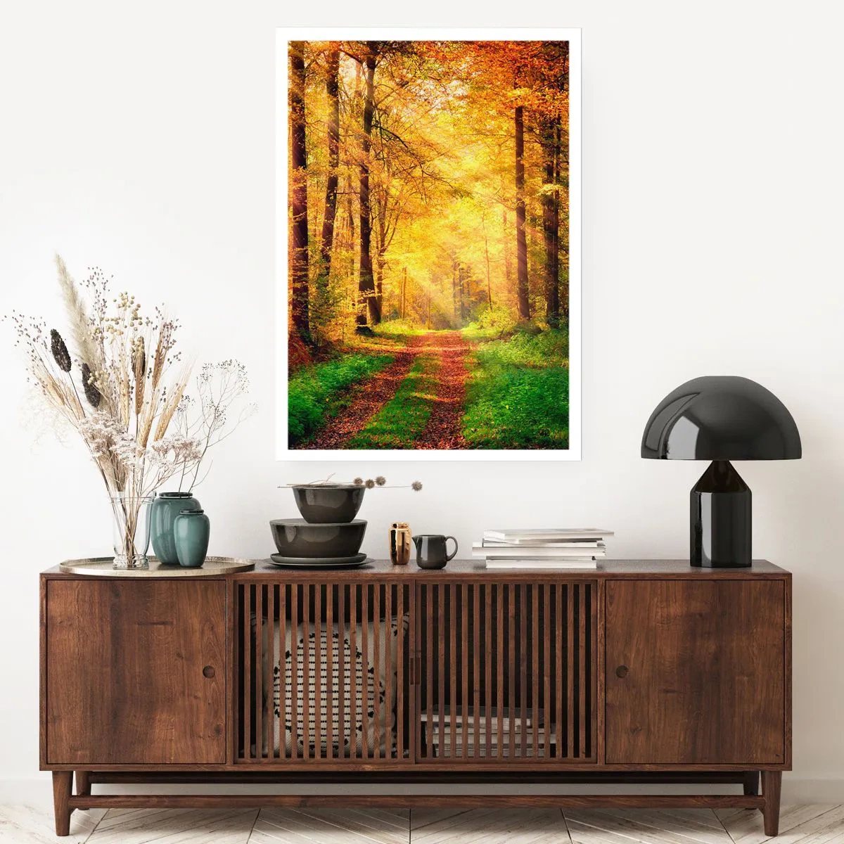 Pôster - Silêncio dourado da floresta - 40x50 cm