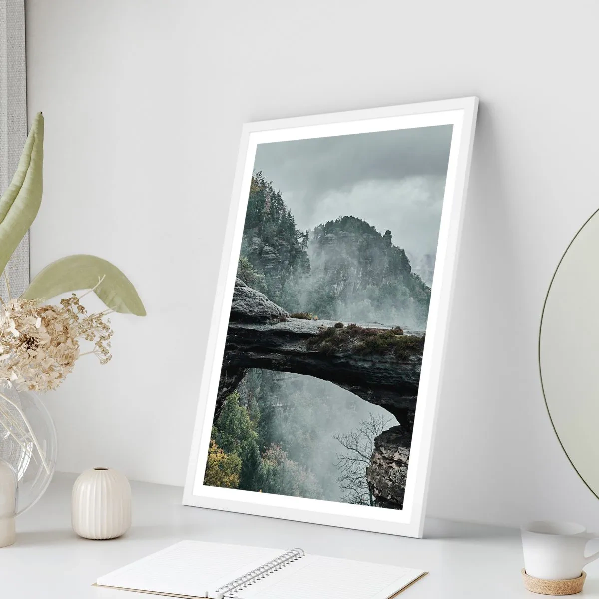 Pôster em moldura branca - A aventura está prestes a começar - 61x91 cm