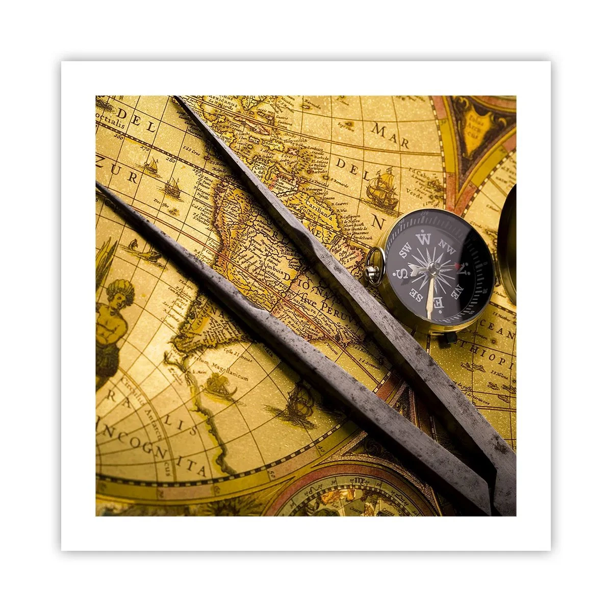 Pôster - Onde estão esses tesouros? - 50x50 cm