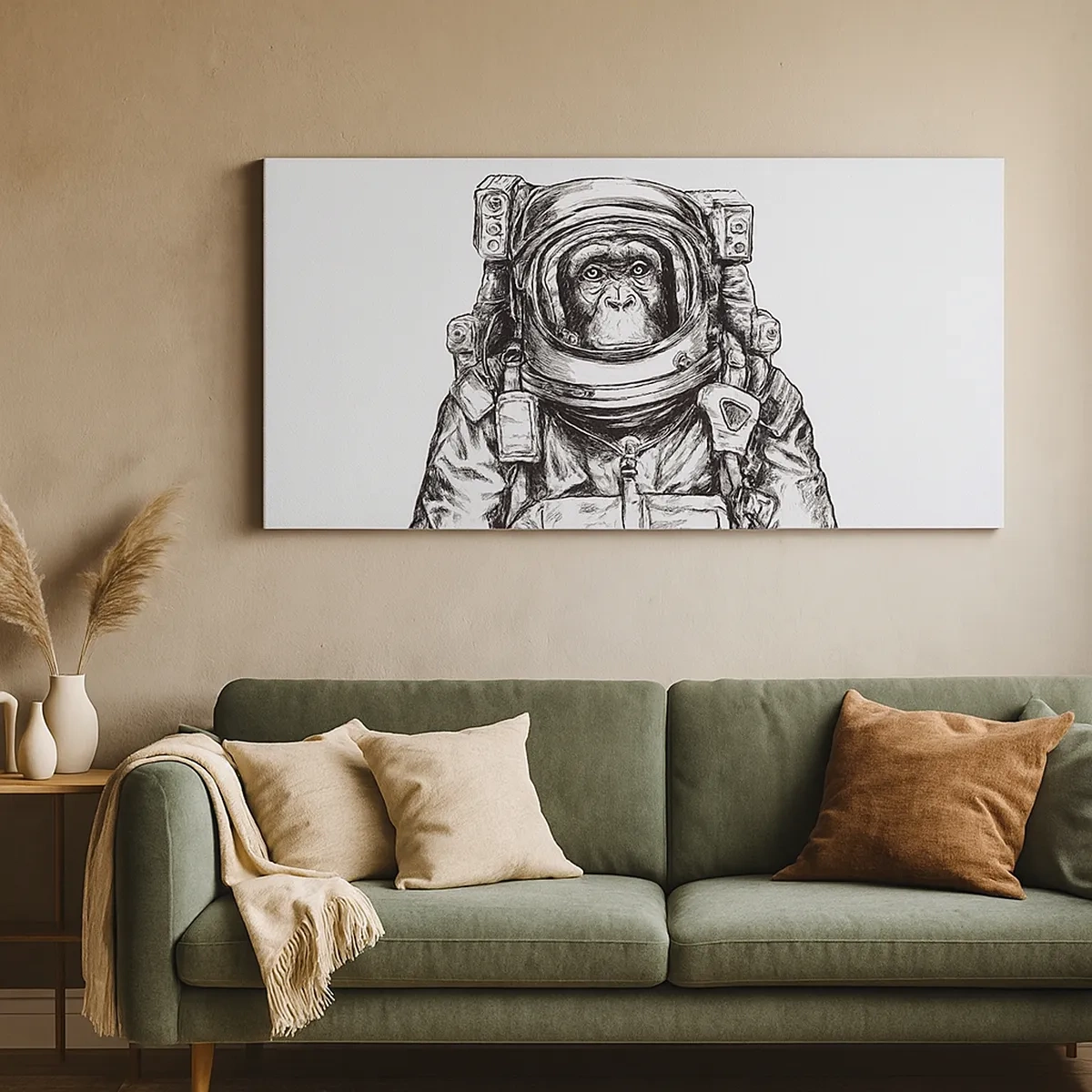 Quadro em tela - Evolução alternativa - 30x30 cm