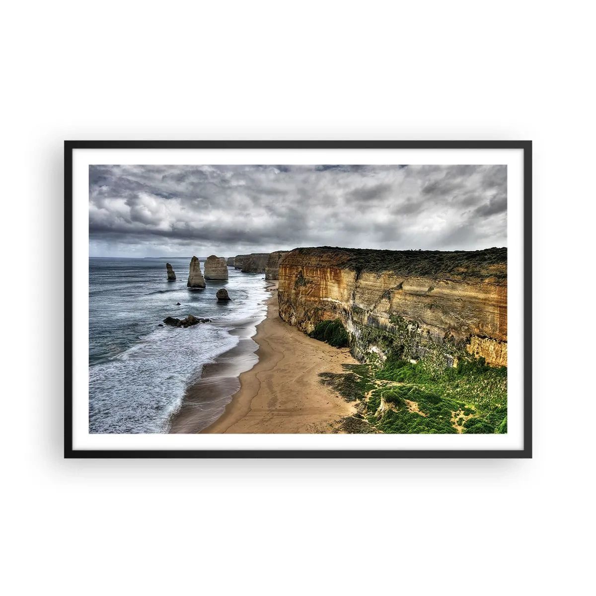 Pôster com moldura preta - Beleza crua - 91x61 cm