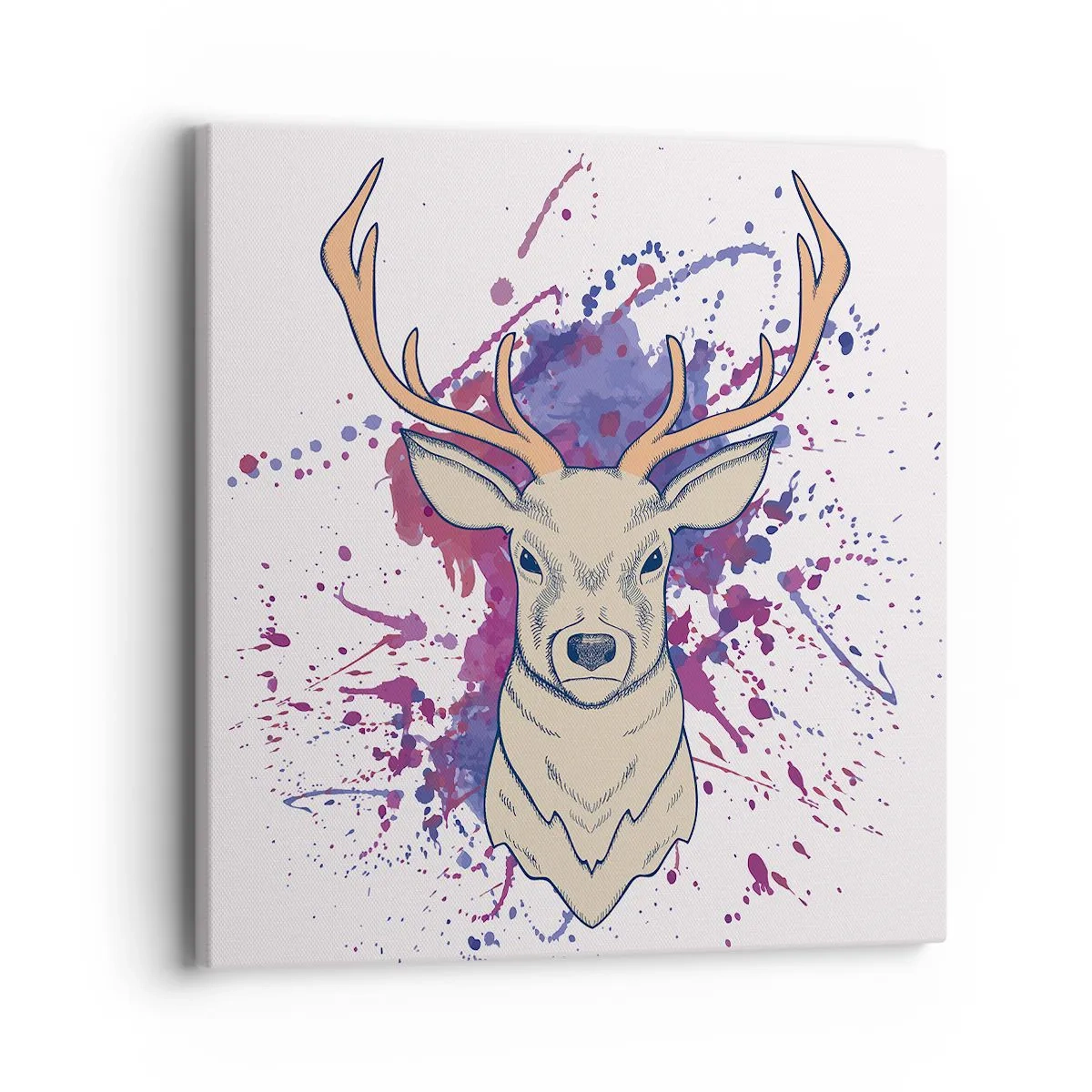 Quadro em tela - Coragem e equilíbrio - 40x40 cm