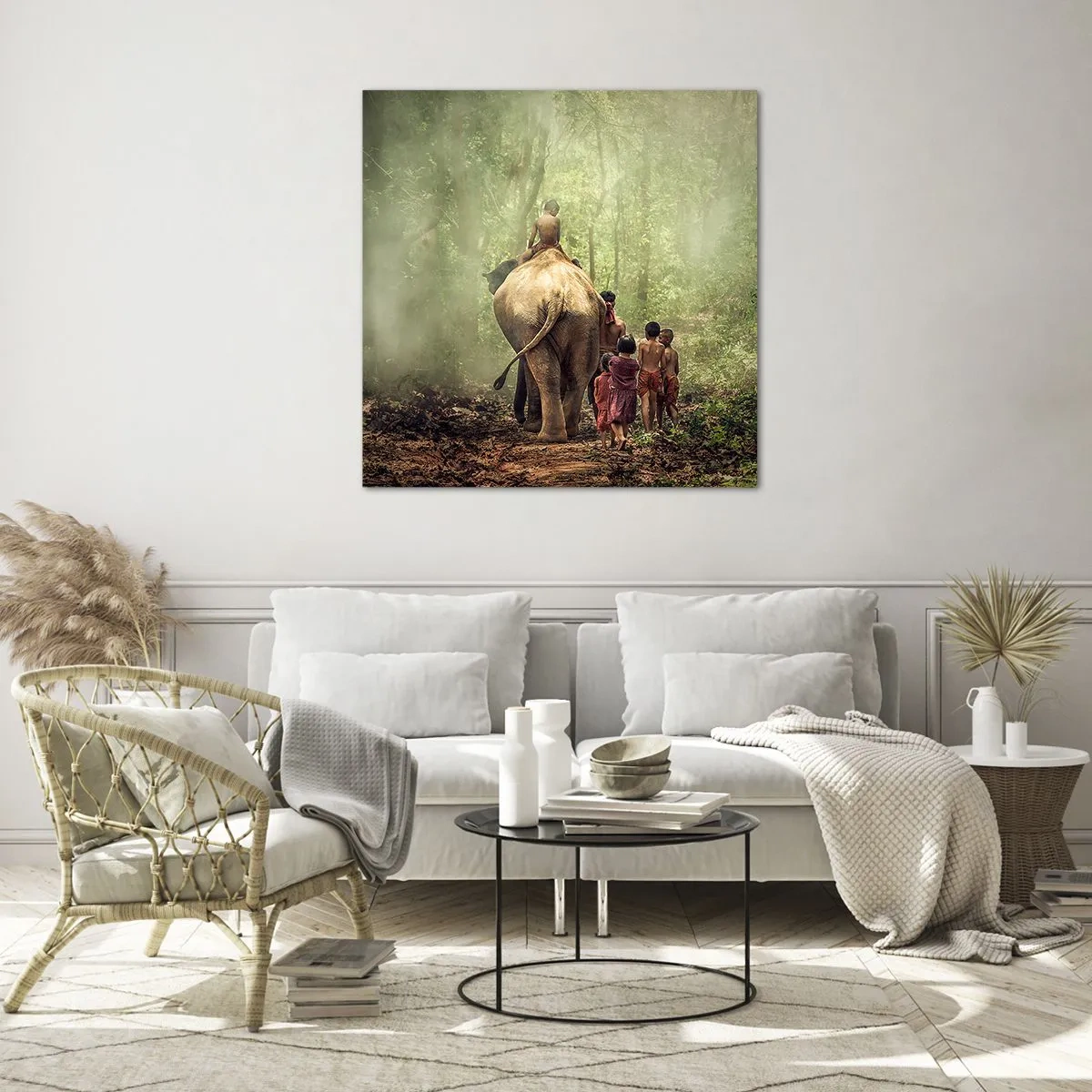 Quadro em vidro - Novo Livro da Selva - 70x70 cm