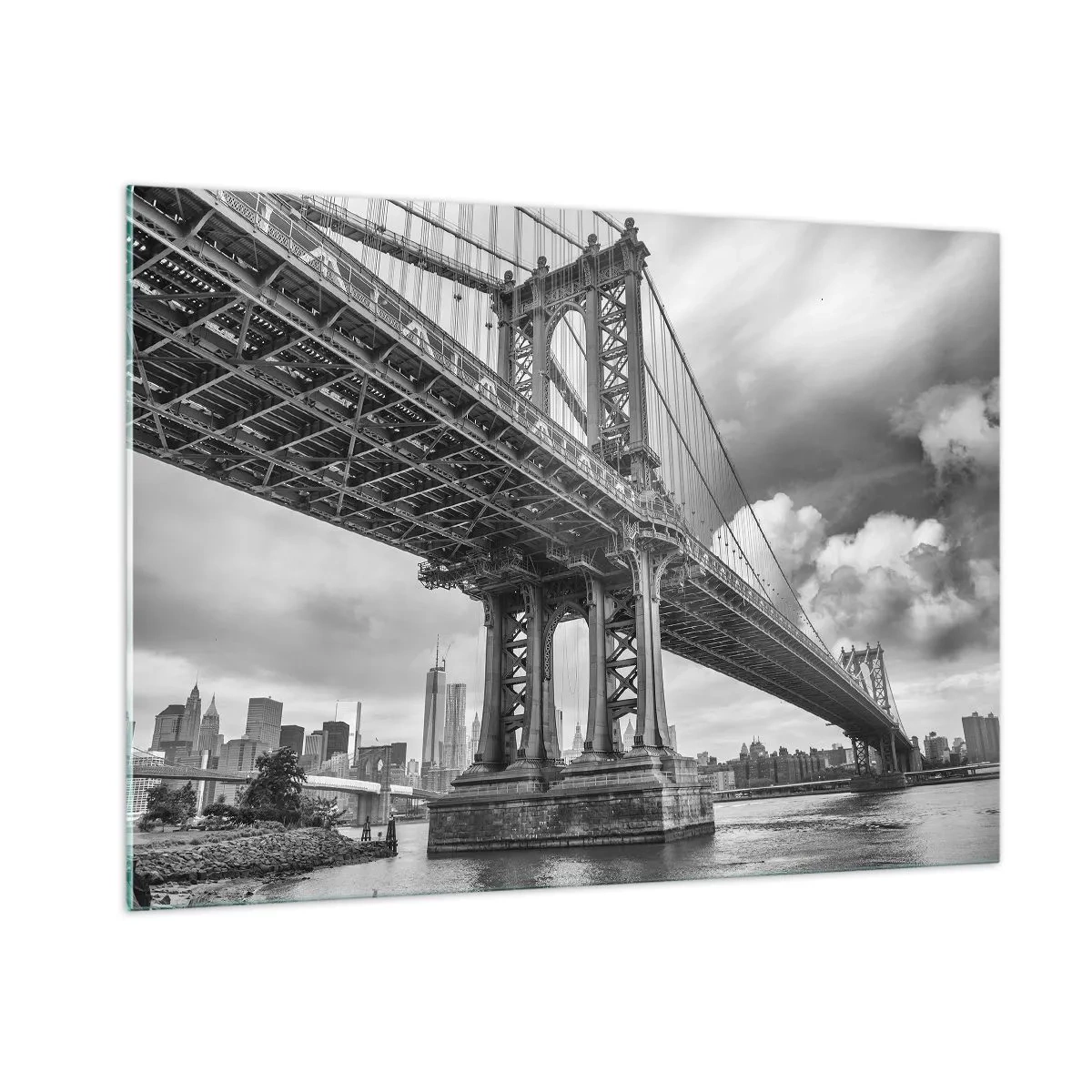 Quadro em vidro - Ao coração da cidade - 100x70 cm