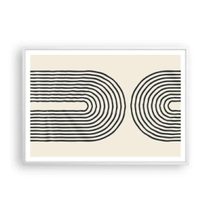 Pôster em moldura branca - Em um momento... - 100x70 cm