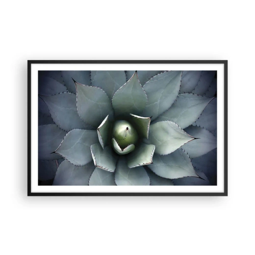 Pôster com moldura preta - Atrai e adverte - 91x61 cm