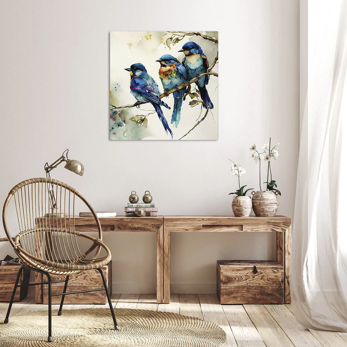 Quadro em tela - Ele ficou ofendido? - 40x40 cm