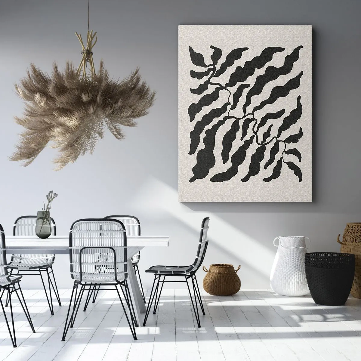 Quadro em tela - A natureza da praça - 65x120 cm