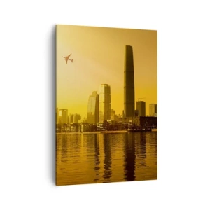 Quadro em tela - Cidade Dourada - 50x70 cm
