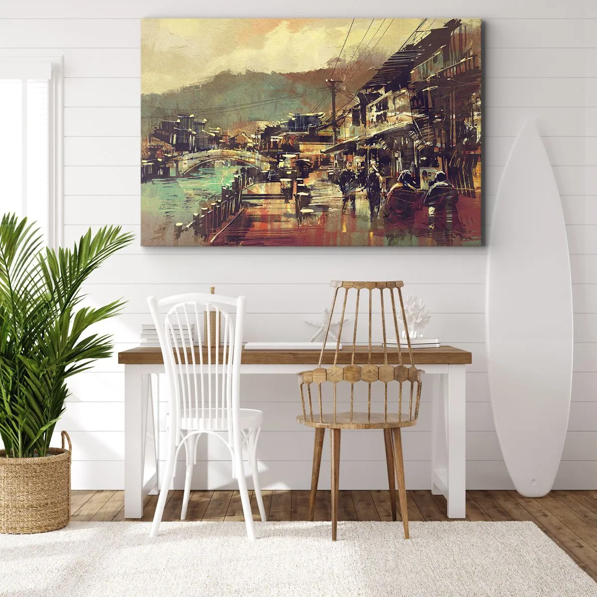 Quadro em tela - A vida como uma riqueza cinzenta - 120x80 cm