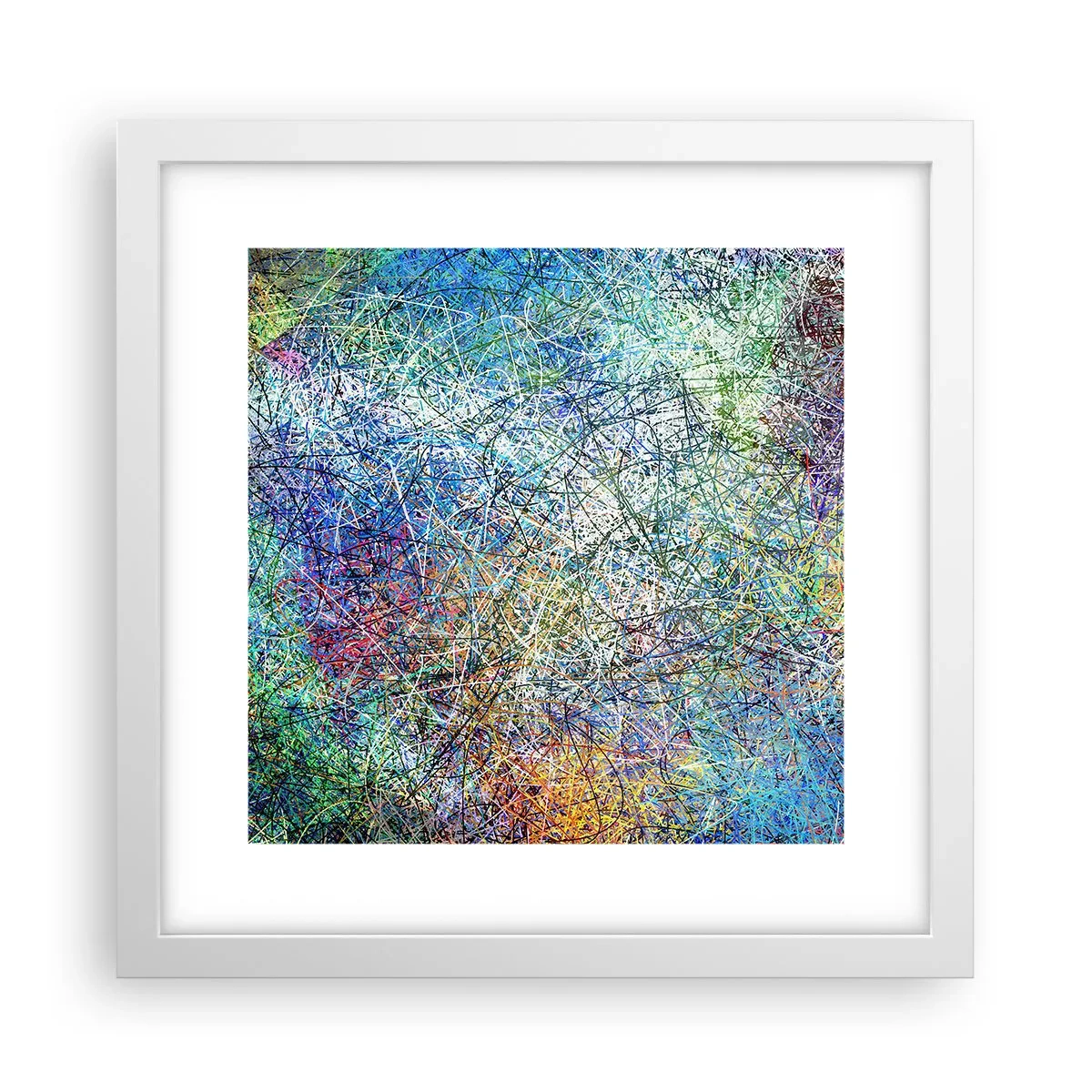 Pôster em moldura branca - Não é assim tão simples - 30x30 cm