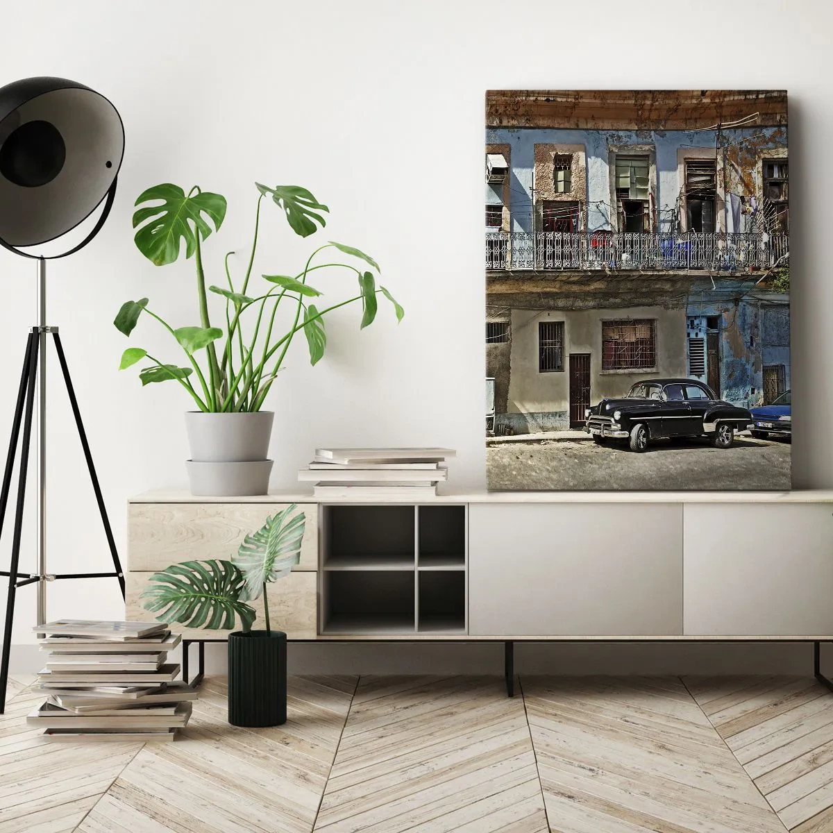 Quadro em tela - Vibrações de Havana - 80x120 cm