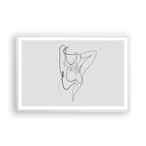 Pôster em moldura branca - Que tipo de pessoa é realmente... - 91x61 cm