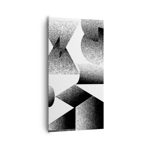 Quadro em tela - Ângulos e ovais - 65x120 cm