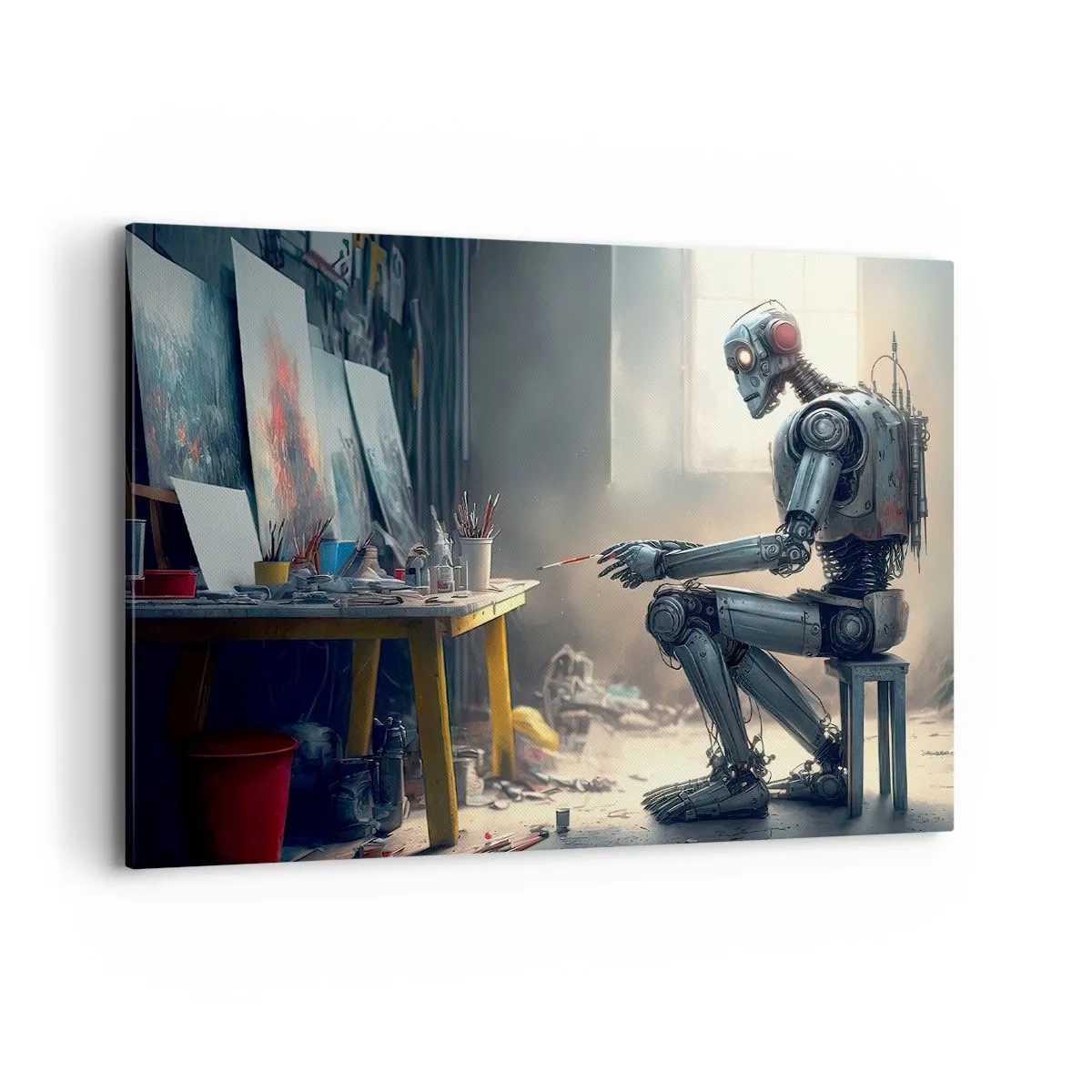 Quadro em tela - O ato de criação - 100x70 cm