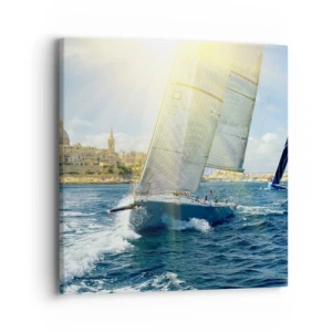 Quadro em tela - É hora de deixar a cidade - 40x40 cm