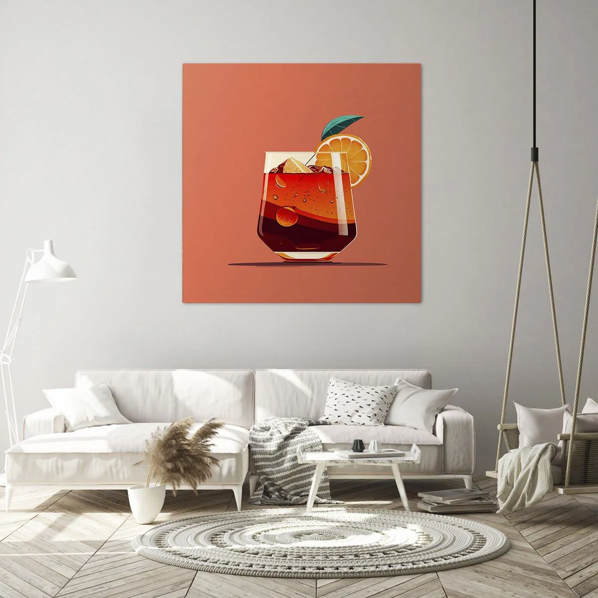 Quadro em tela - Refresco de verão - 30x30 cm