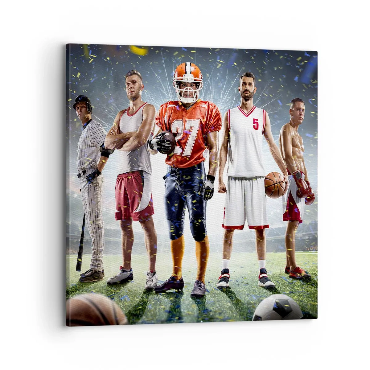 Quadro em tela - Gladiadores dos campos - 70x70 cm