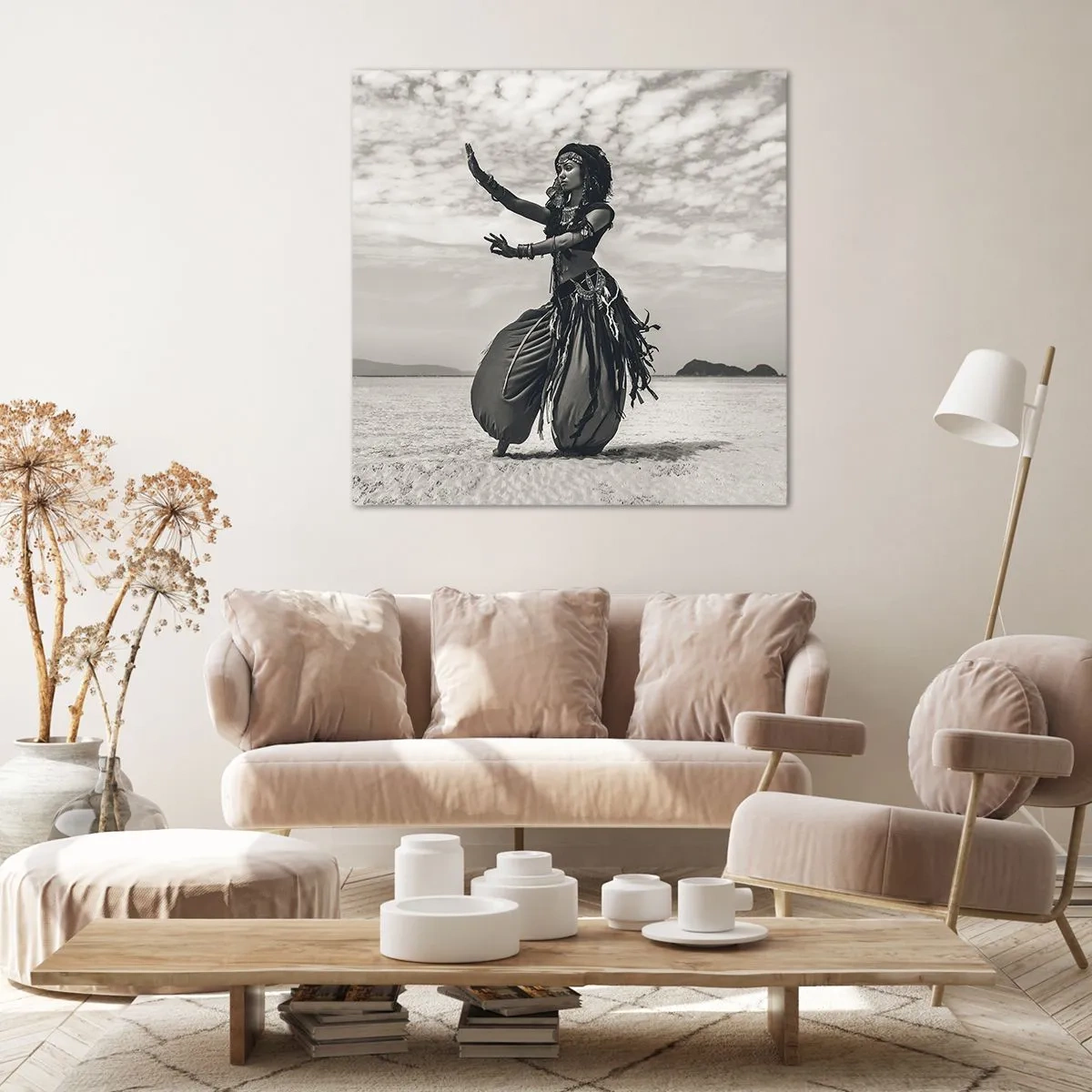 Quadro em tela - Dança das Ilhas do Sul - 30x30 cm