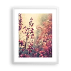 Pôster em moldura branca - Jardim Secreto - 40x50 cm