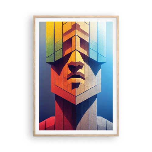 Pôster com moldura de carvalho claro - Um homem de princípios - 70x100 cm