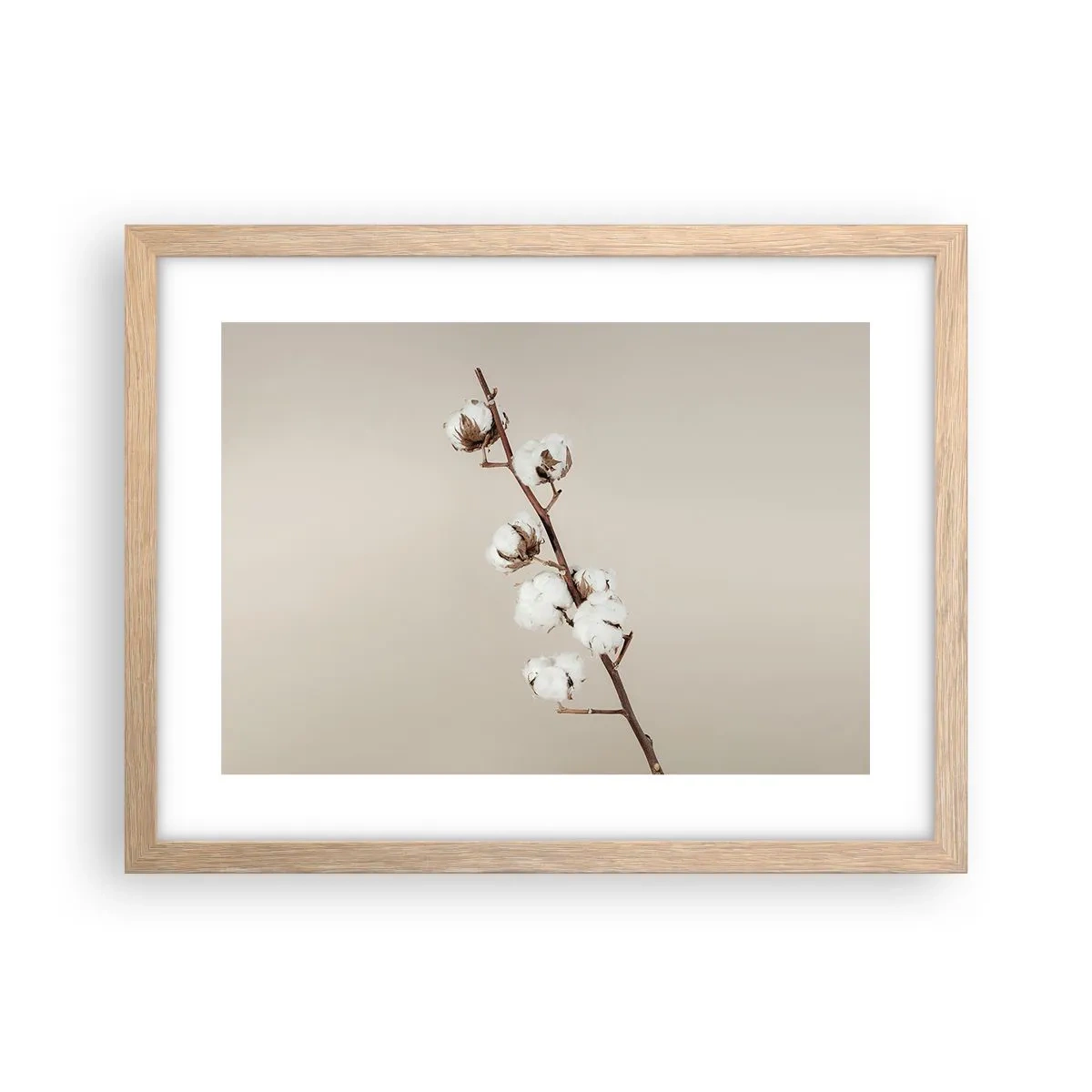 Pôster com moldura de carvalho claro - Na fonte da suavidade - 40x30 cm