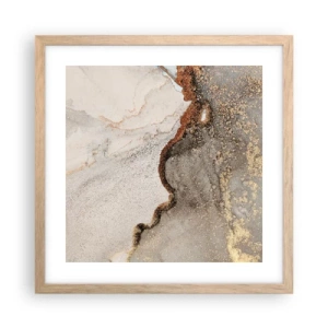 Pôster com moldura de carvalho claro - No limite das cores - 40x40 cm