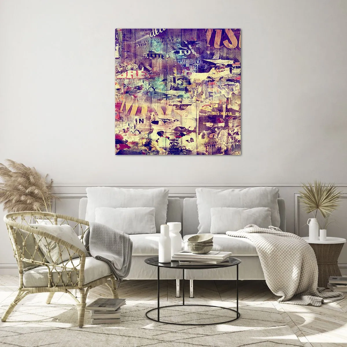 Quadro em vidro - E isso é tudo o que resta - 70x70 cm