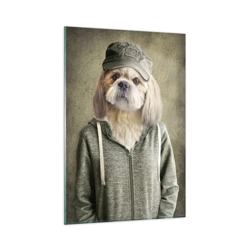 Quadro em vidro - Prefiro relaxar - 80x120 cm