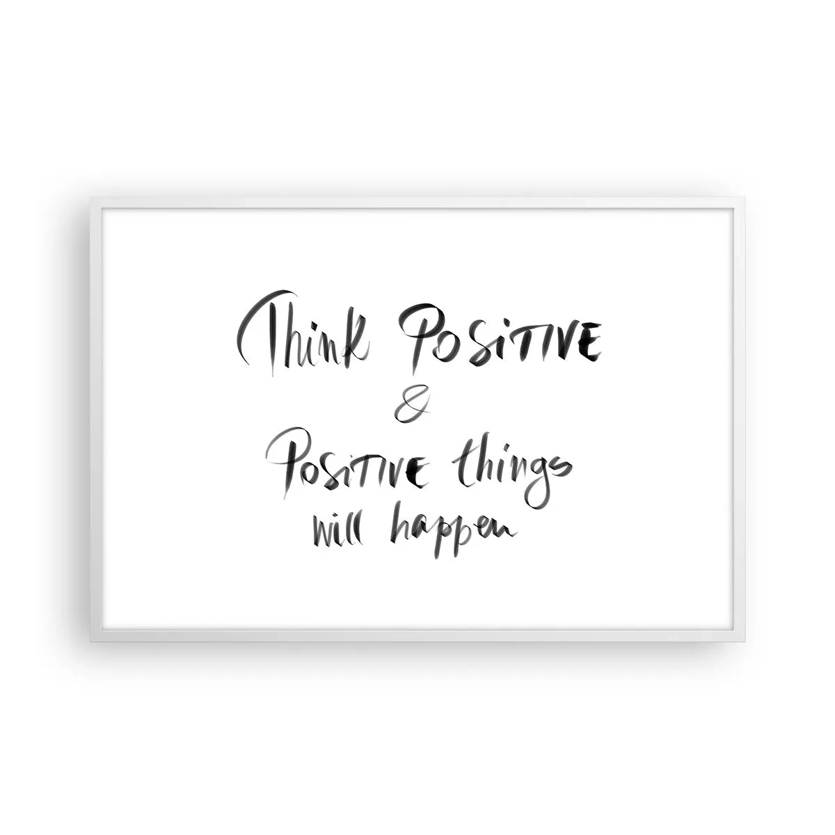 Pôster em moldura branca - Como viver? - 91x61 cm