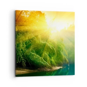 Quadro em tela - Afogar-se ao sol e à sombra - 70x70 cm