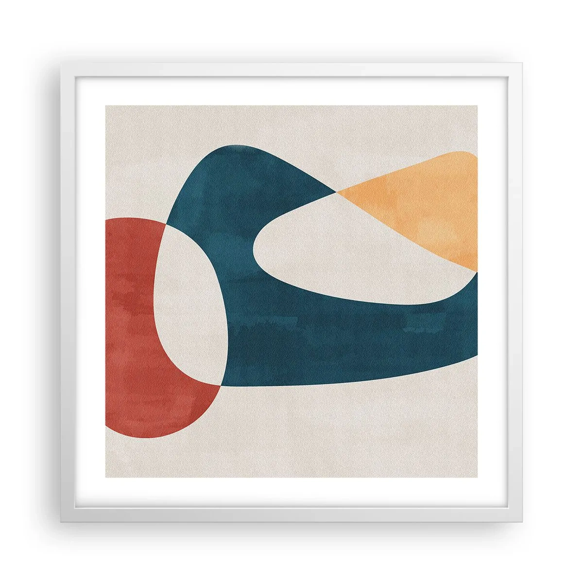 Pôster em moldura branca - Influências e metamorfoses - 50x50 cm