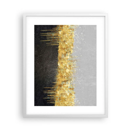 Pôster em moldura branca - Para dentro e para cima - 40x50 cm