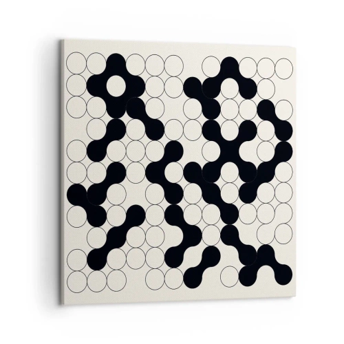 Quadro em tela - Jogo chinês – variação - 50x50 cm