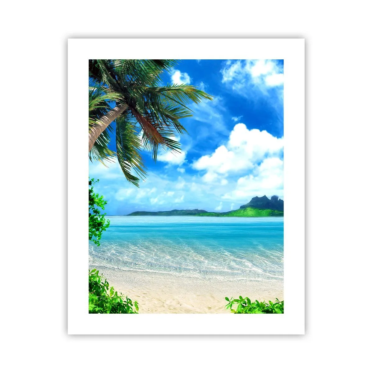 Pôster - O azul dos trópicos - 40x50 cm