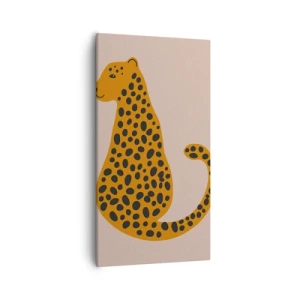Quadro em tela - A estampa de leopardo está na moda - 55x100 cm