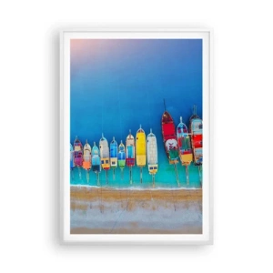 Pôster em moldura branca - Vista panorâmica - 70x100 cm