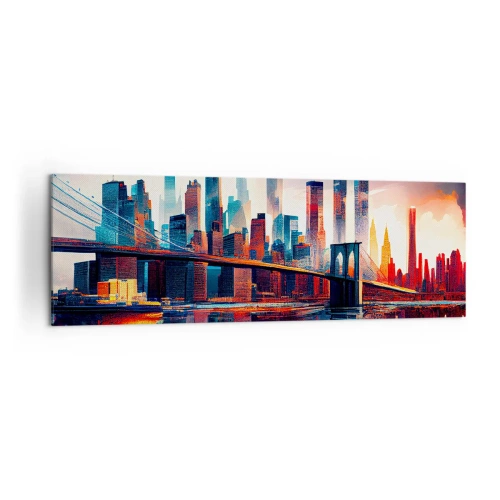 Quadro em tela - Nova York dos sonhos - 160x50 cm