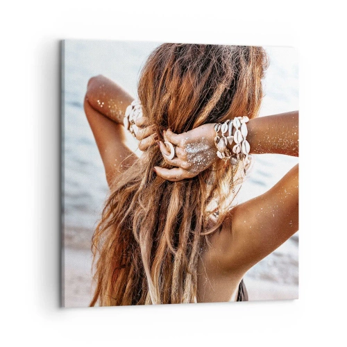 Quadro em tela - Irmã da água e do sol - 50x50 cm