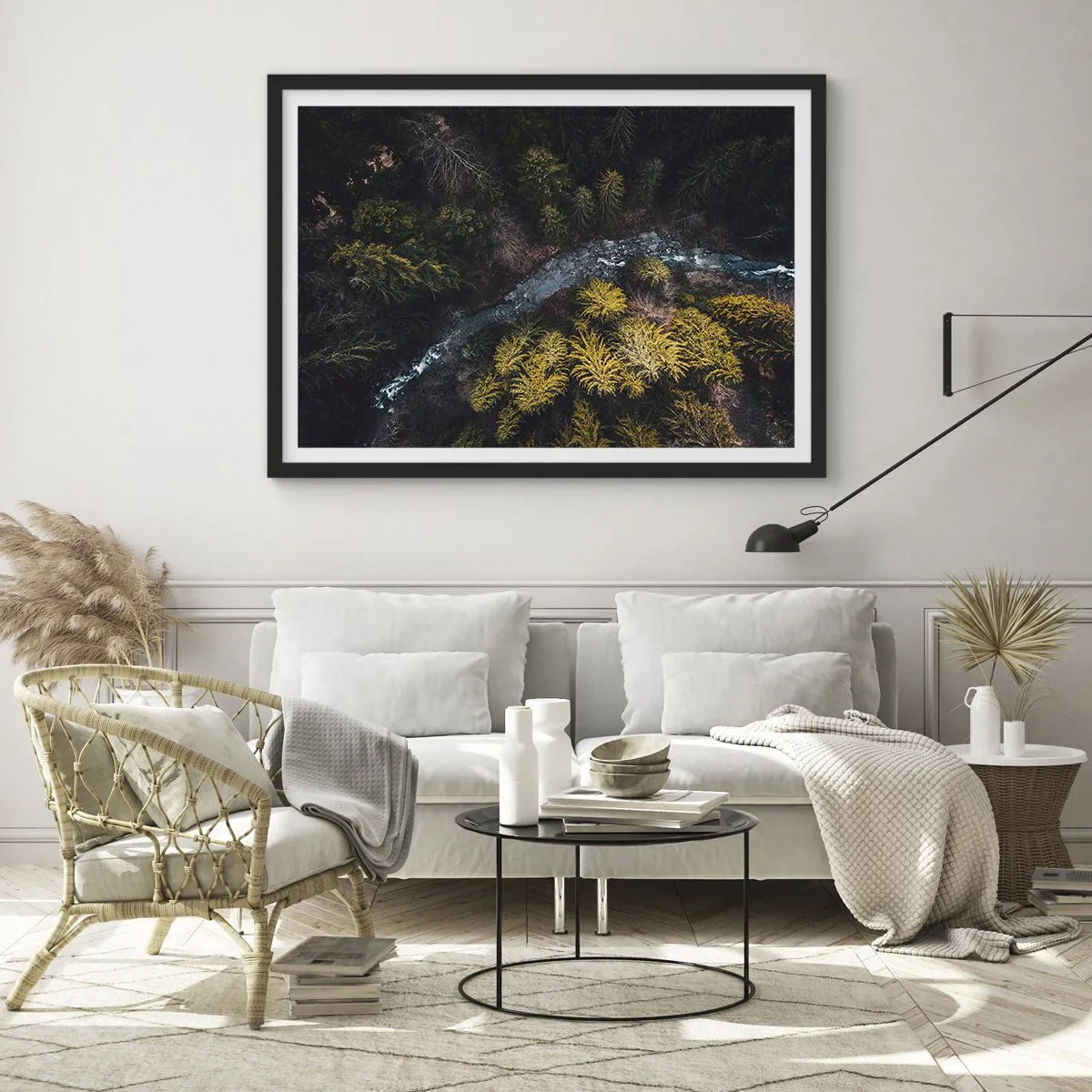 Pôster com moldura preta - Rápido e cada vez mais rápido - 70x50 cm
