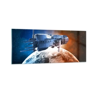 Quadro em vidro - Observador atento - 100x40 cm