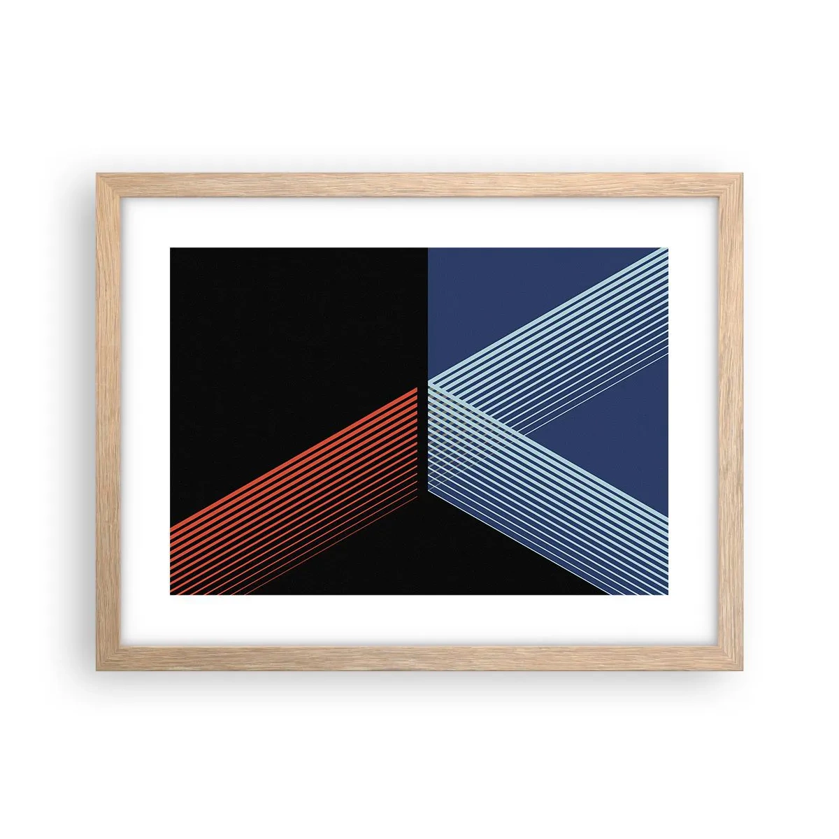 Pôster com moldura de carvalho claro - Uma história simples - 40x30 cm