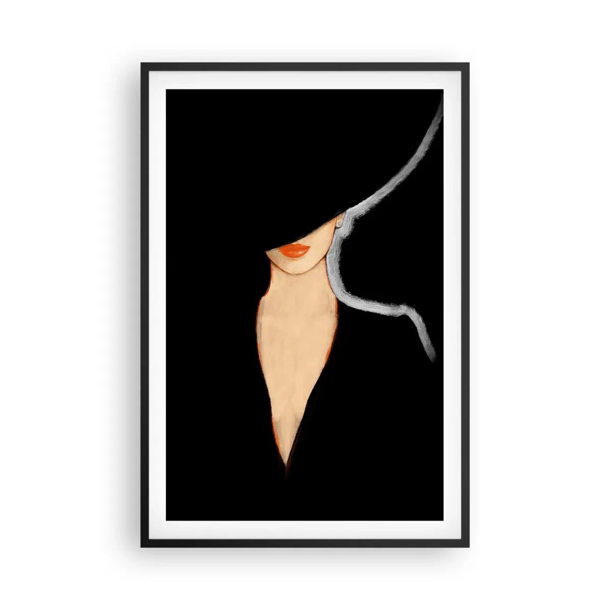Pôster com moldura preta - Elegância e estilo - 61x91 cm