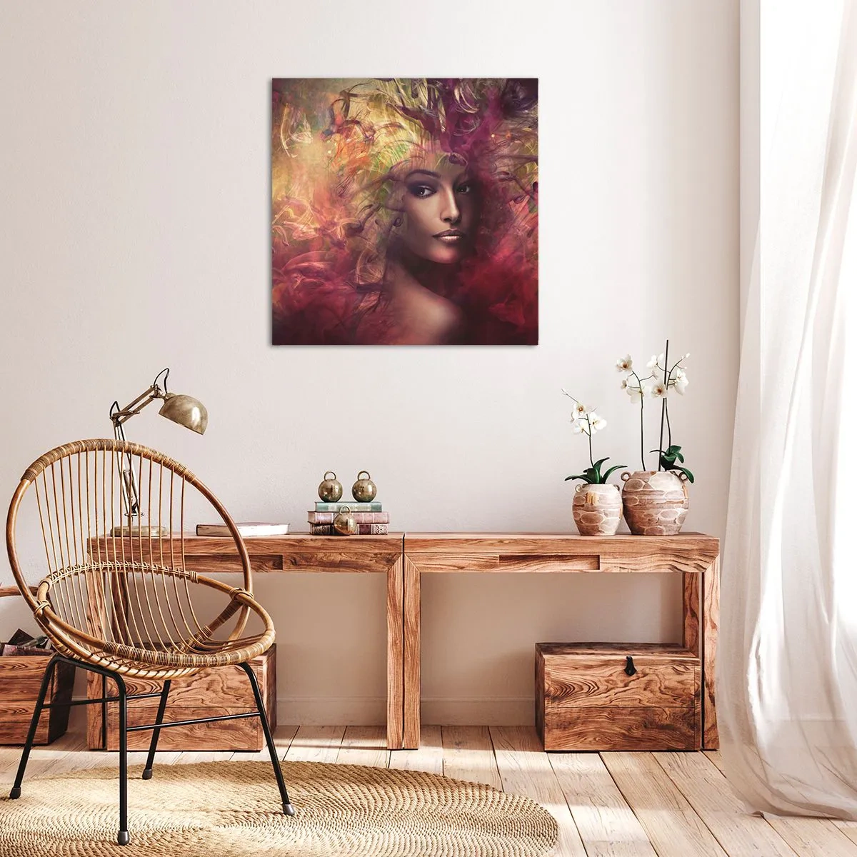 Quadro em tela - Estou aqui! - 60x60 cm