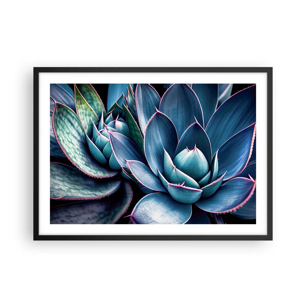 Pôster com moldura preta - Força vital - 70x50 cm
