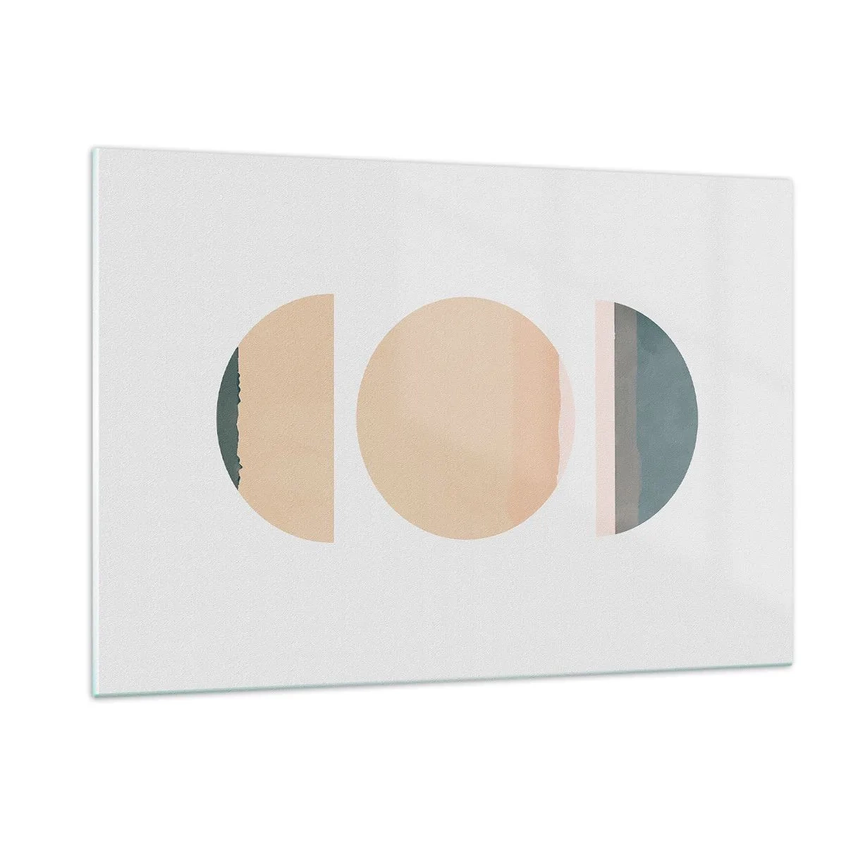 Quadro em vidro - Círculo entre círculos - 120x80 cm