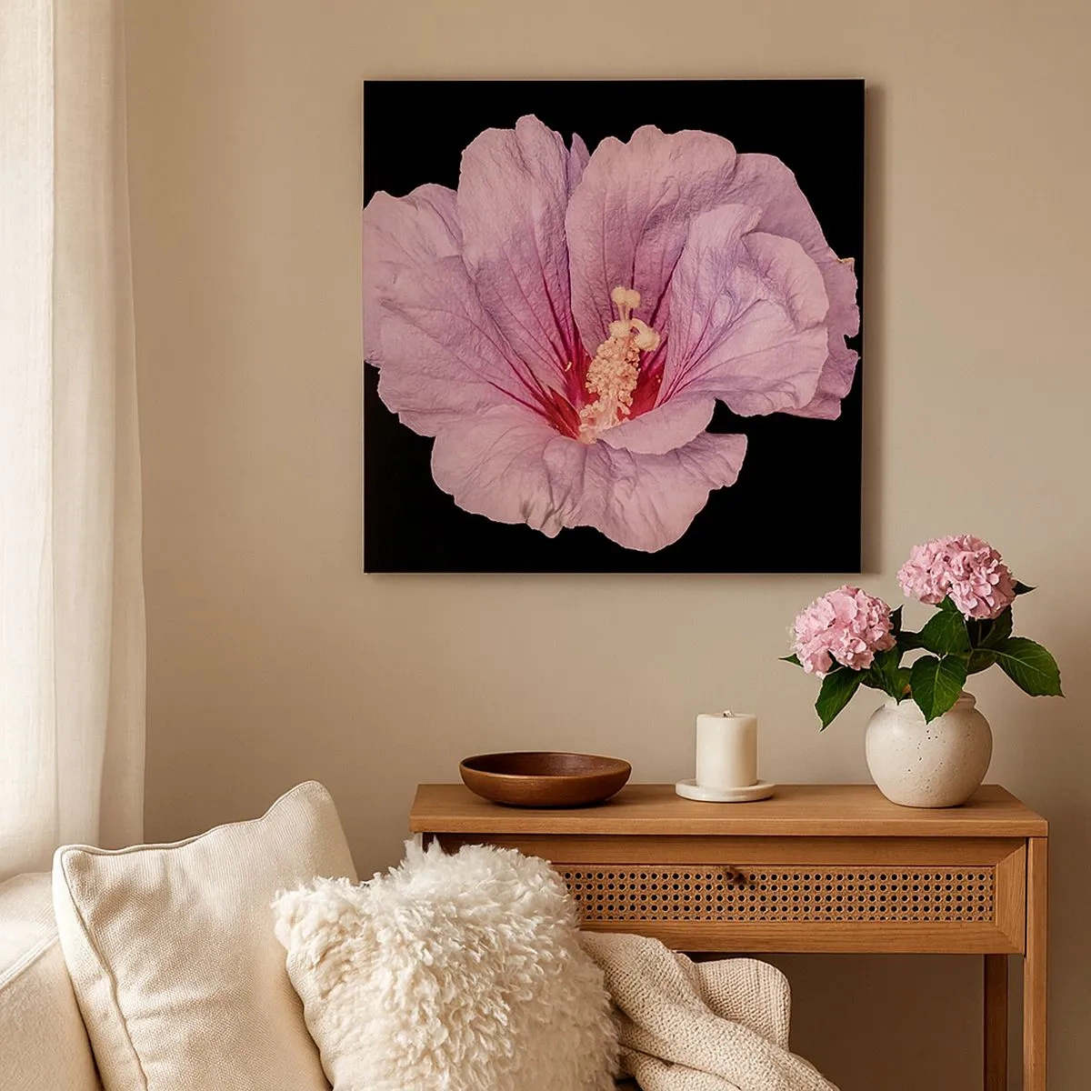 Quadro em tela - Direto para o coração - 30x30 cm