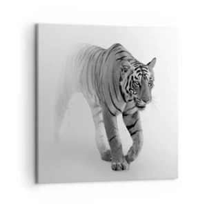 Quadro em tela - À espreita na névoa - 50x50 cm