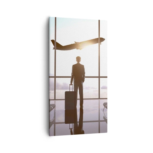 Quadro em tela - Tem tempo, desacelere - 55x100 cm