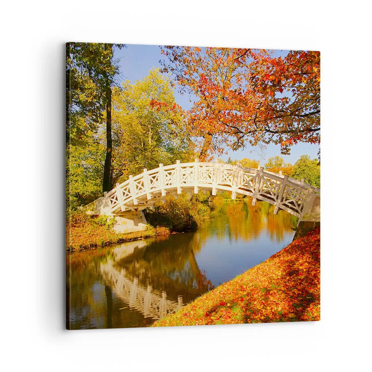 Quadro em tela - Na ponte branca dos suspiros - 60x60 cm